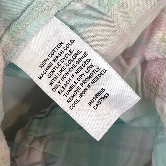 NWT Abound by Nordstrom Pastel Front Knot Ruffled Sleeve Crop Top - Large - Picture 6 of 7